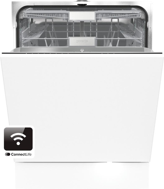 Посудомийна машина Gorenje вбудовувана, 16компл., A+++, 60см, інвертор,Wi-Fi, сенсорн.упр, 3и кошики, білий