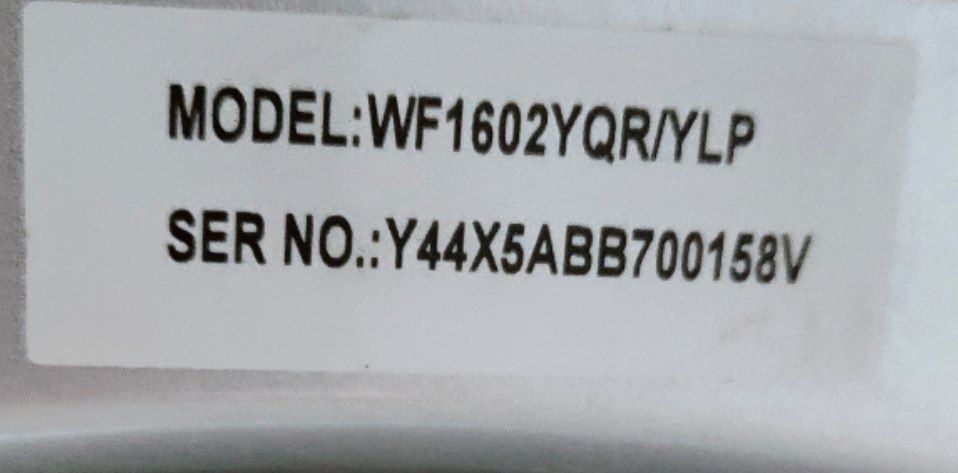 Стиральная машина Samsung WF1602YQR Б/У
