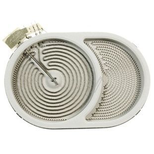 Конфорка для стеклокерамической поверхности D=170mm (с расш. зоной L=260mm) 2400/1500W Electrolux 140057373015 - запчасти для плит и духовок Electrolux