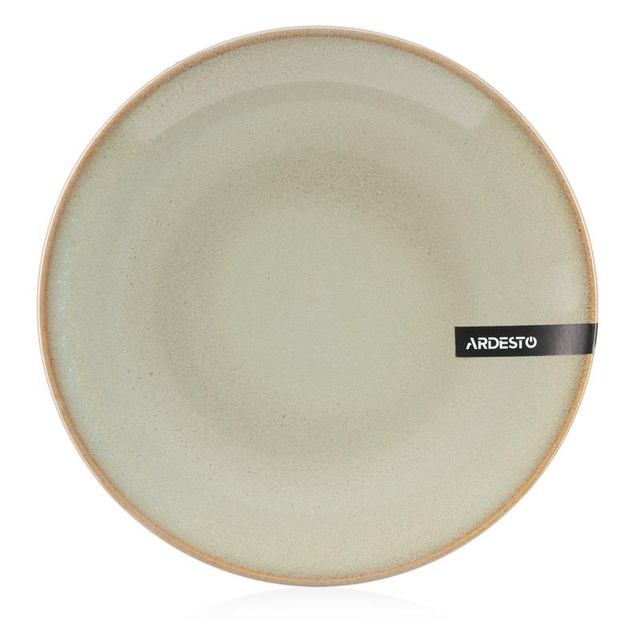 Тарілка обідня Ardesto Lecco, 27см, кераміка, сірий
