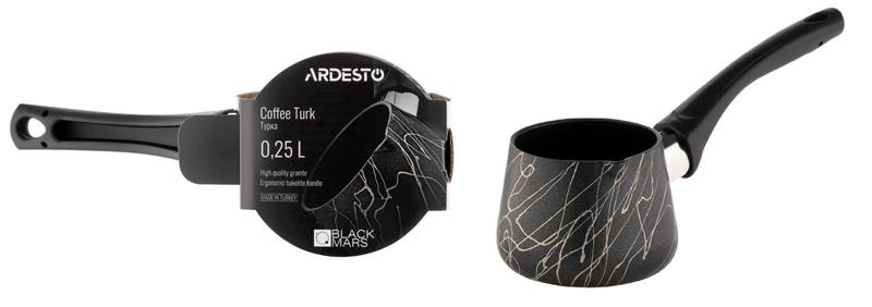 Турка Ardesto Black Mars, 0.25л, алюміній, бакеліт, чорний