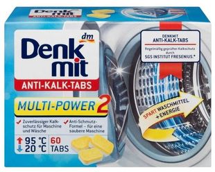 Таблетки від накипу Denkmit Anti-Kalk Tabs, 60 шт. - побутова хімія для видалення накипу Denkmit