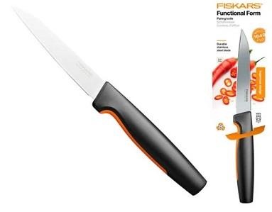 Кухонний ніж для коренеплодів Fiskars Functional Form, 11см, нержавіюча сталь, пластик, чорний