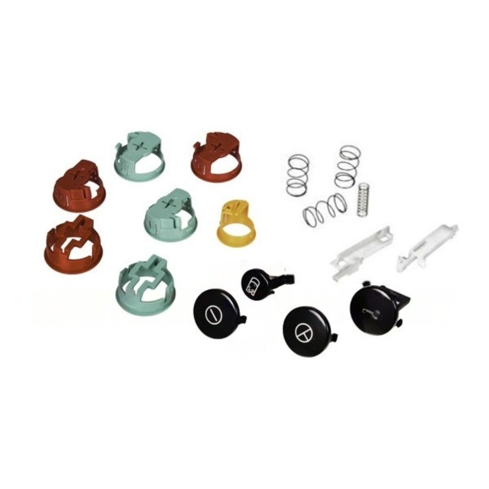 Набір декоративних кнопок для скибки (слайсера) Bosch 00174762 з тримачами та пружинами - запчастини до ломтерізок Bosch