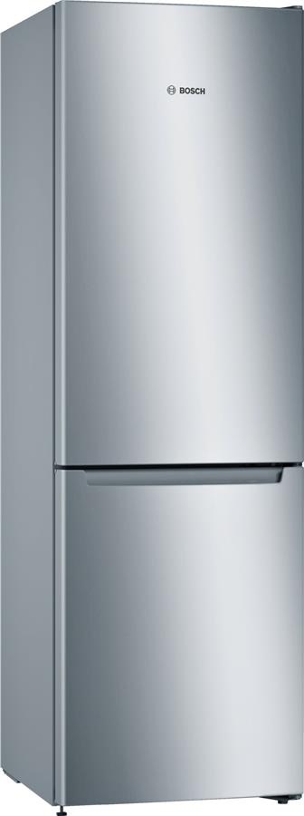 Холодильник Bosch з нижн. мороз., 186x60x66, xолод.відд.-215л, мороз.відд.-87л, 2дв., А++, NF, нерж