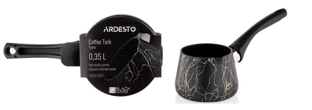 Турка Ardesto Black Mars, 0.35л, алюміній, бакеліт, чорний