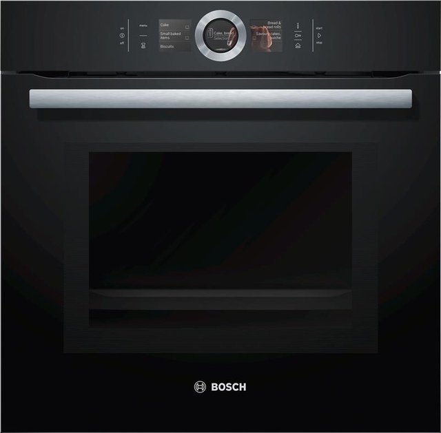 Духова шафа Bosch електрична, 66л, A+, пара, дисплей, конвекція, ф-ція мікрохвиль, чорний