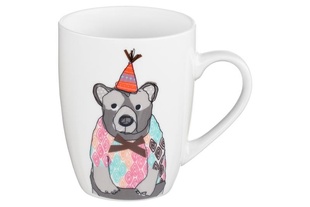 Чашка Ardesto Bear, 330мл, порцеляна, багатокольоровий