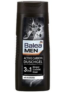 Гель для душа мужской Balea Men 3в1 Active Carbon 300 мл &ndash; бытовая химия мыло, сервертки, универсальные средства Balea