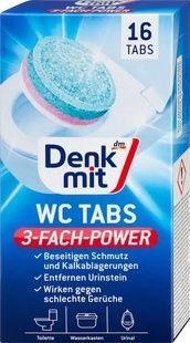 Таблетки для чистки унитазов Denkmit 16 шт, 400 г &ndash; бытовая химия для ванн Denkmit