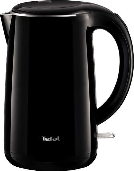 Електрочайник Tefal Safe`tea 1.7л, Strix, пластик, чорний глянець