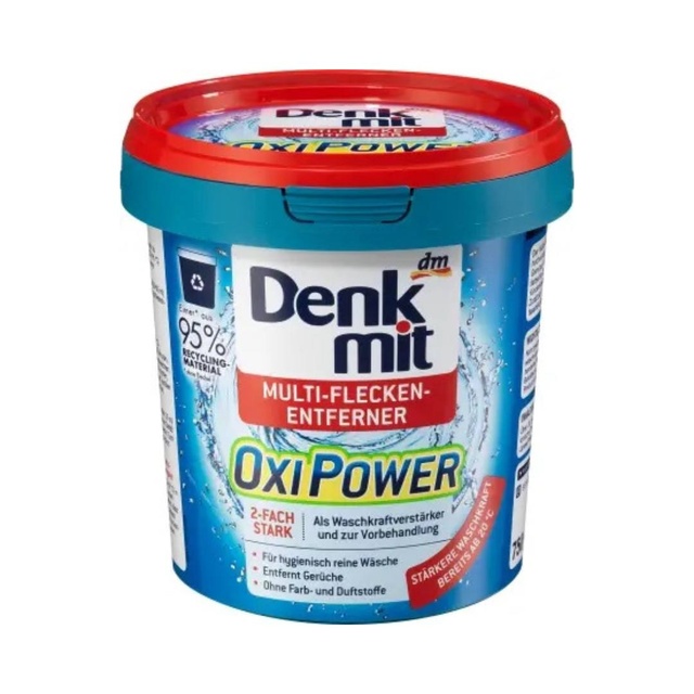 Засіб для видалення плям Denkmit Oxi Power 750 мл - побутова хімія для пральних машин Denkmit