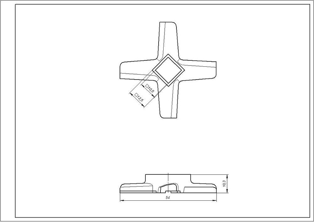Ніж для м'ясорубки Kenwood KW714431 - запчастини до м'ясорубок KENWOOD