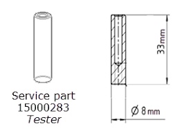 Тестер для калибровки сенсора для духовки, варки Bosch 15000283